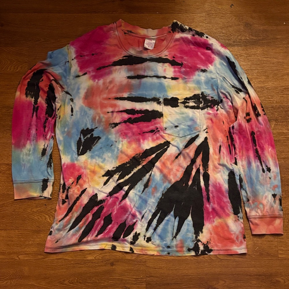No Boundaries Vibrant Tie-Dye Long Sleeve Tee